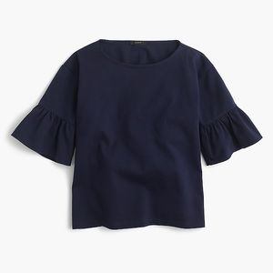 J. Crew Ruffle Sleeve Top